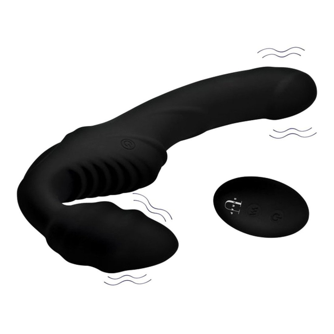 Vibruojantis strap-on dildo be dirželių „Pro Rider“ - Strap U