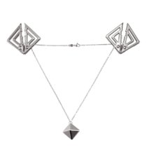 Spenelių spaustukai „Adjustable Metal Nipple Clamps with Heavy Pendant“ - Lockink