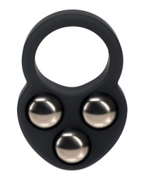 Penio žiedas „Triple Weighted Ball Cock Ring“ - Levelz