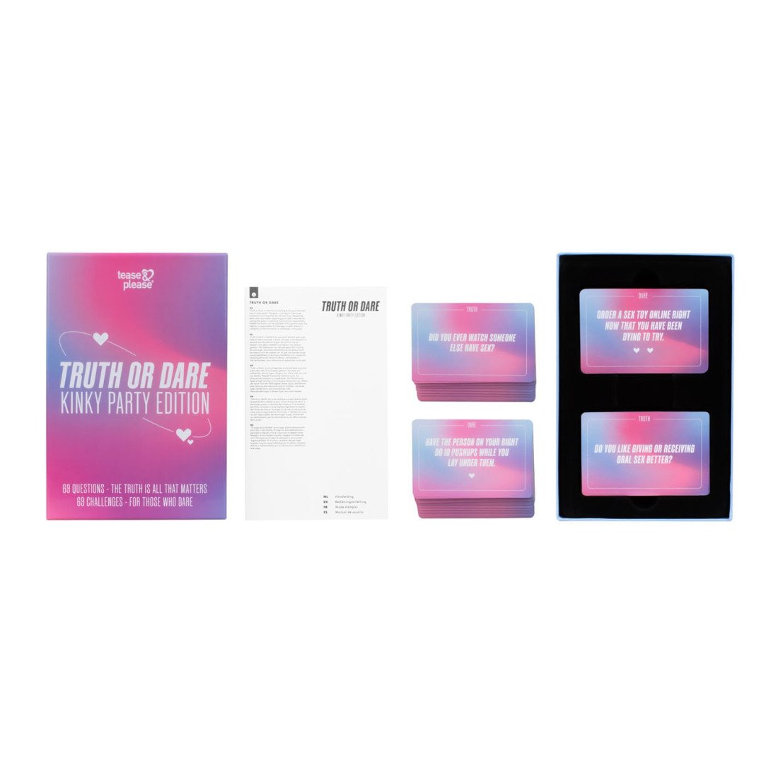 Erotinis žaidimas „Truth or Dare Kinky Party Edition“ - Tease and Please