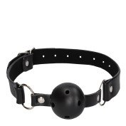 Burnos kaištis „Black & White Breathable Ball Gag“