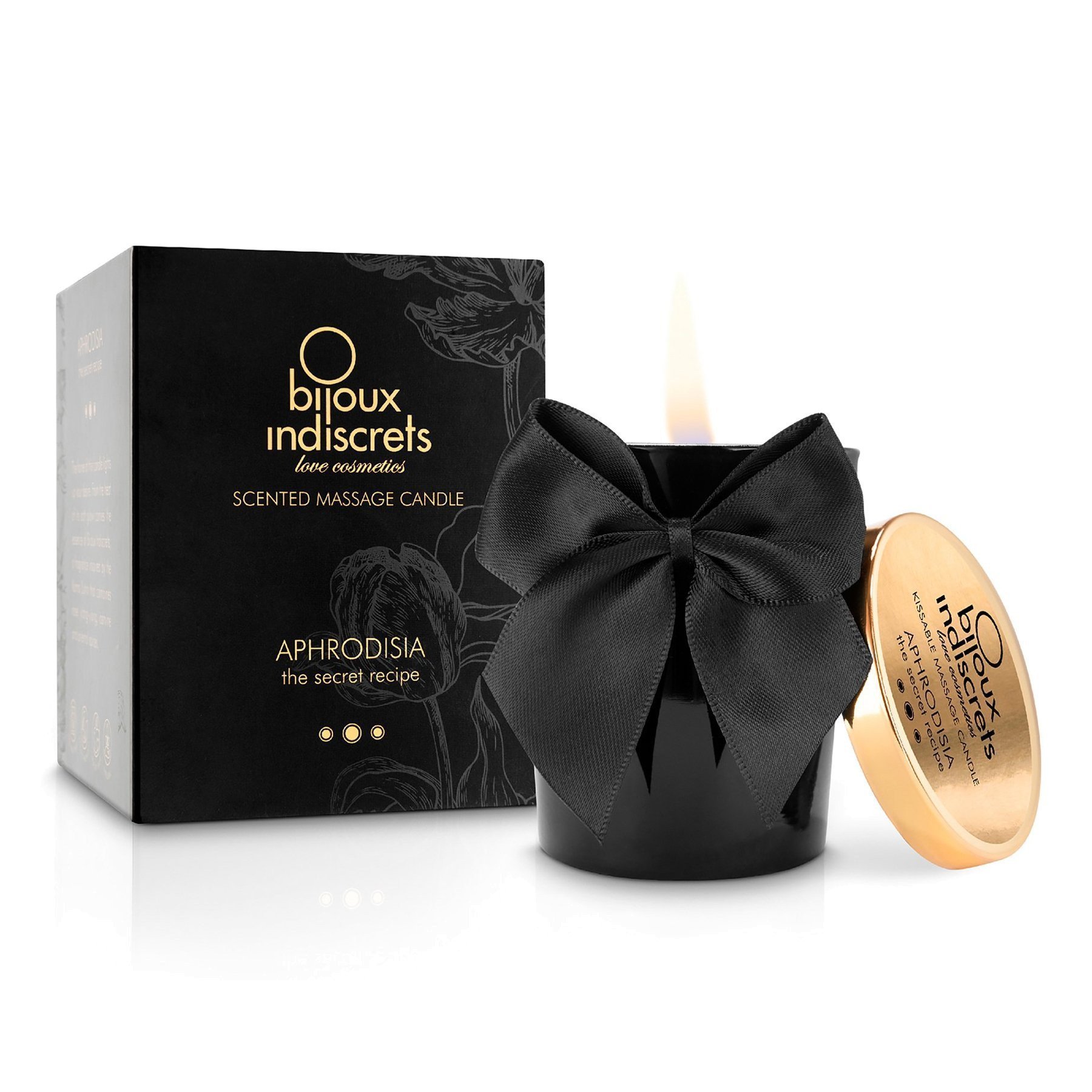 Masažinė žvakė „Melt My Heart - Afrodisia“, 70 ml - Bijoux Indiscrets