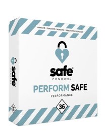 Uždelsiantys prezervatyvai „Perform Safe“, 36 vnt. - Safe