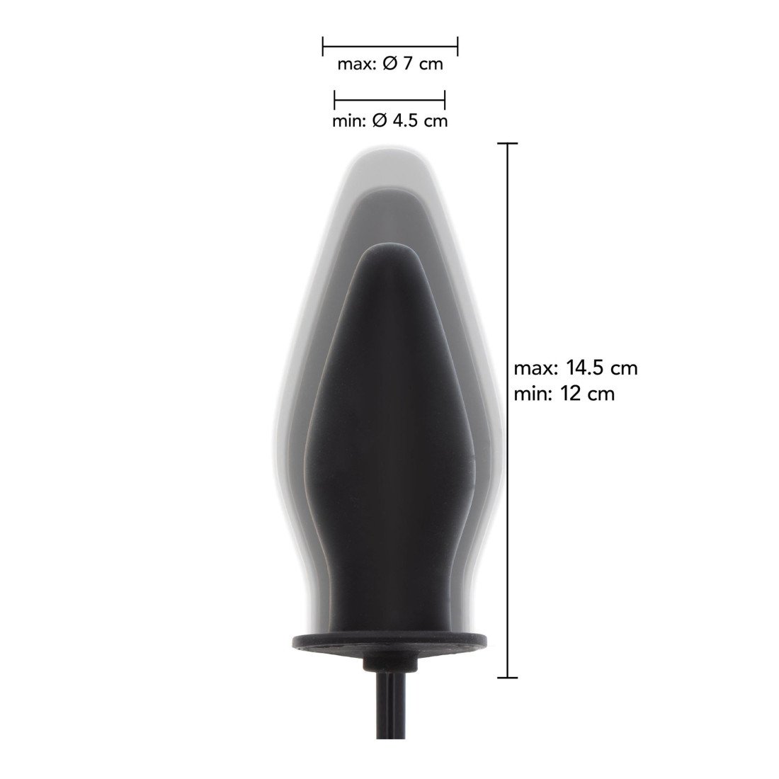 Pripučiamas analinis kaištis „Inflatable Butt Plug Advanced“ - Extreme