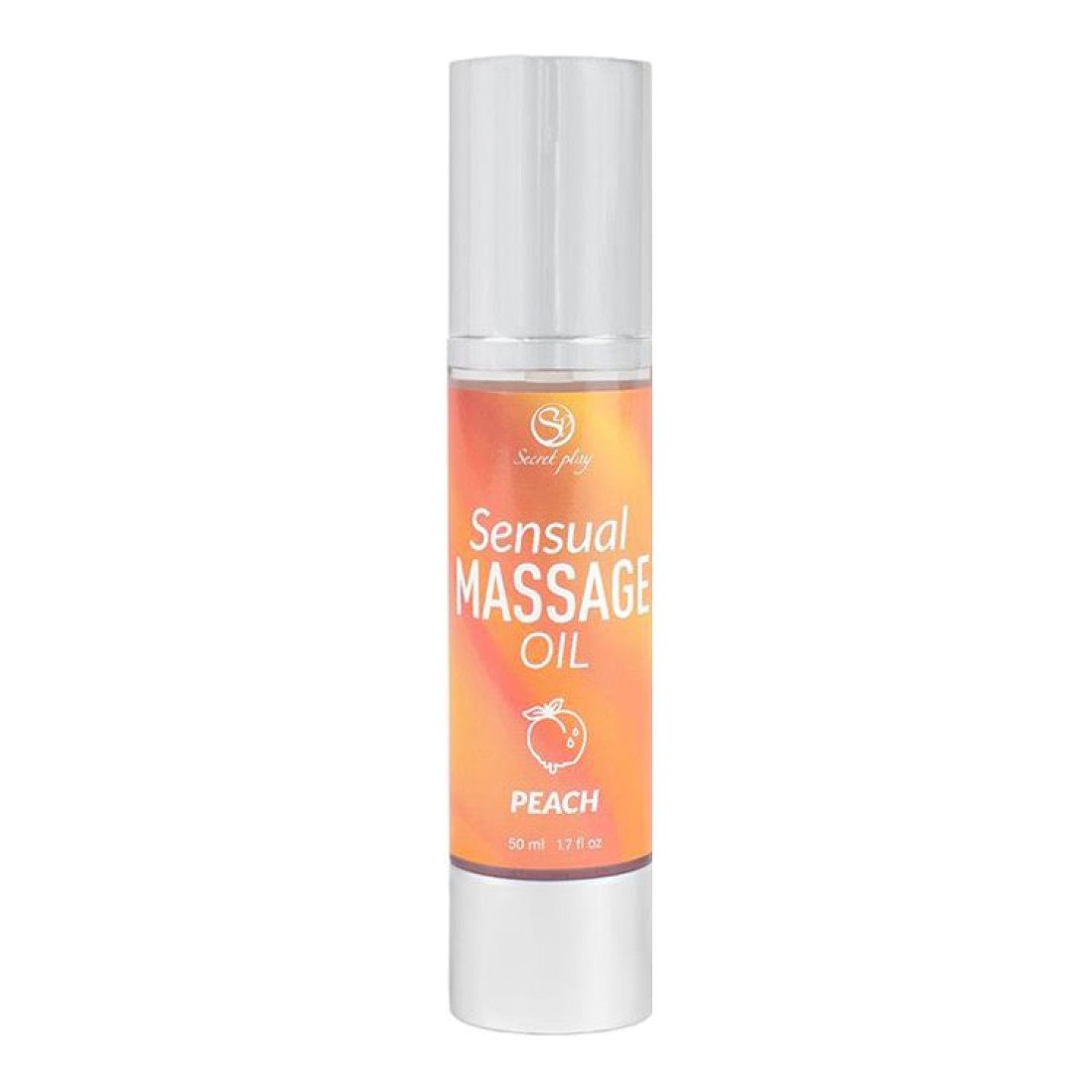 Masažo aliejus „Sensual Massage Oil Peach“, 50 ml - Secret Play