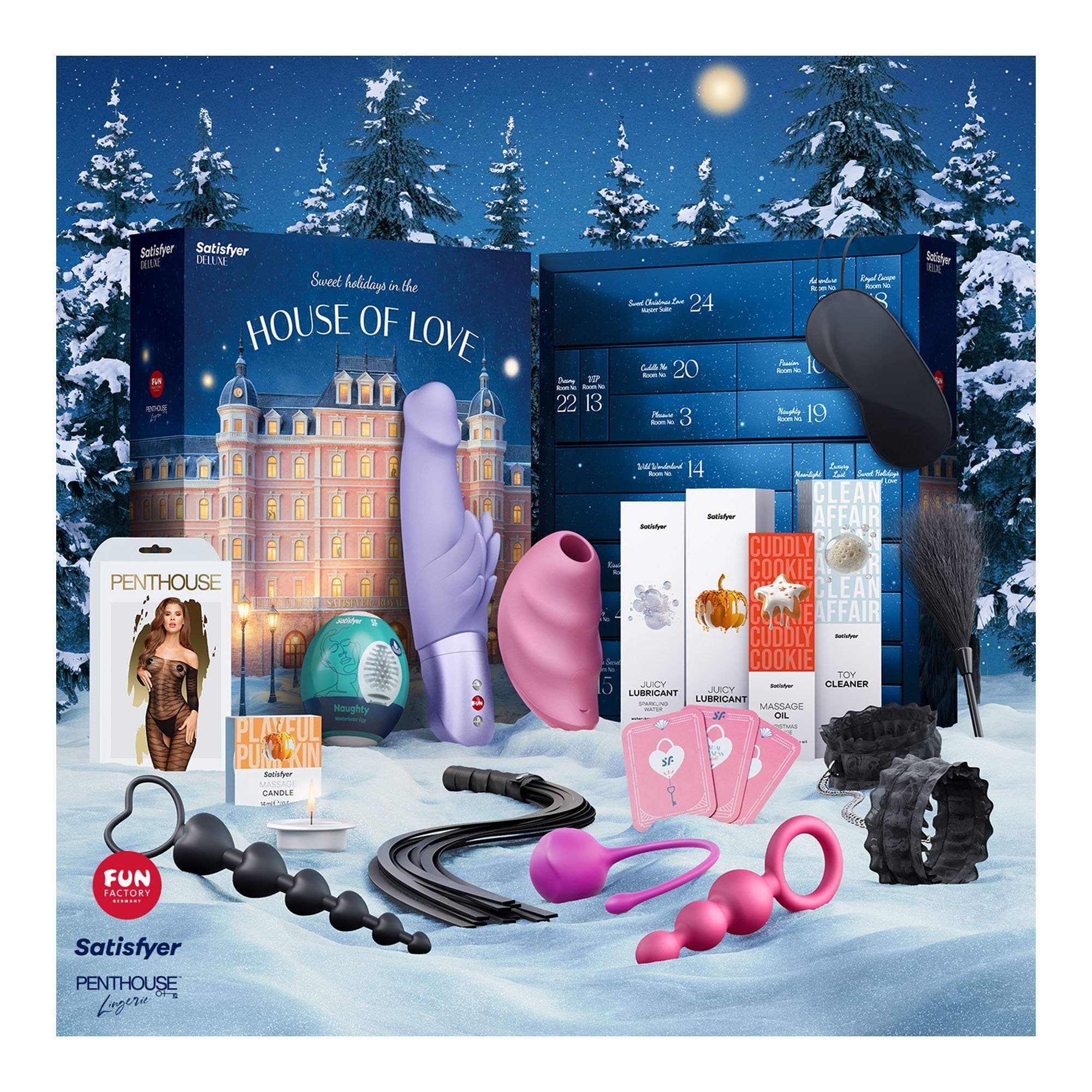 Erotinis advento kalendorius „Deluxe House of Love“ - Satisfyer Erotinis advento kalendorius „Deluxe House of Love“ - Satisfyer