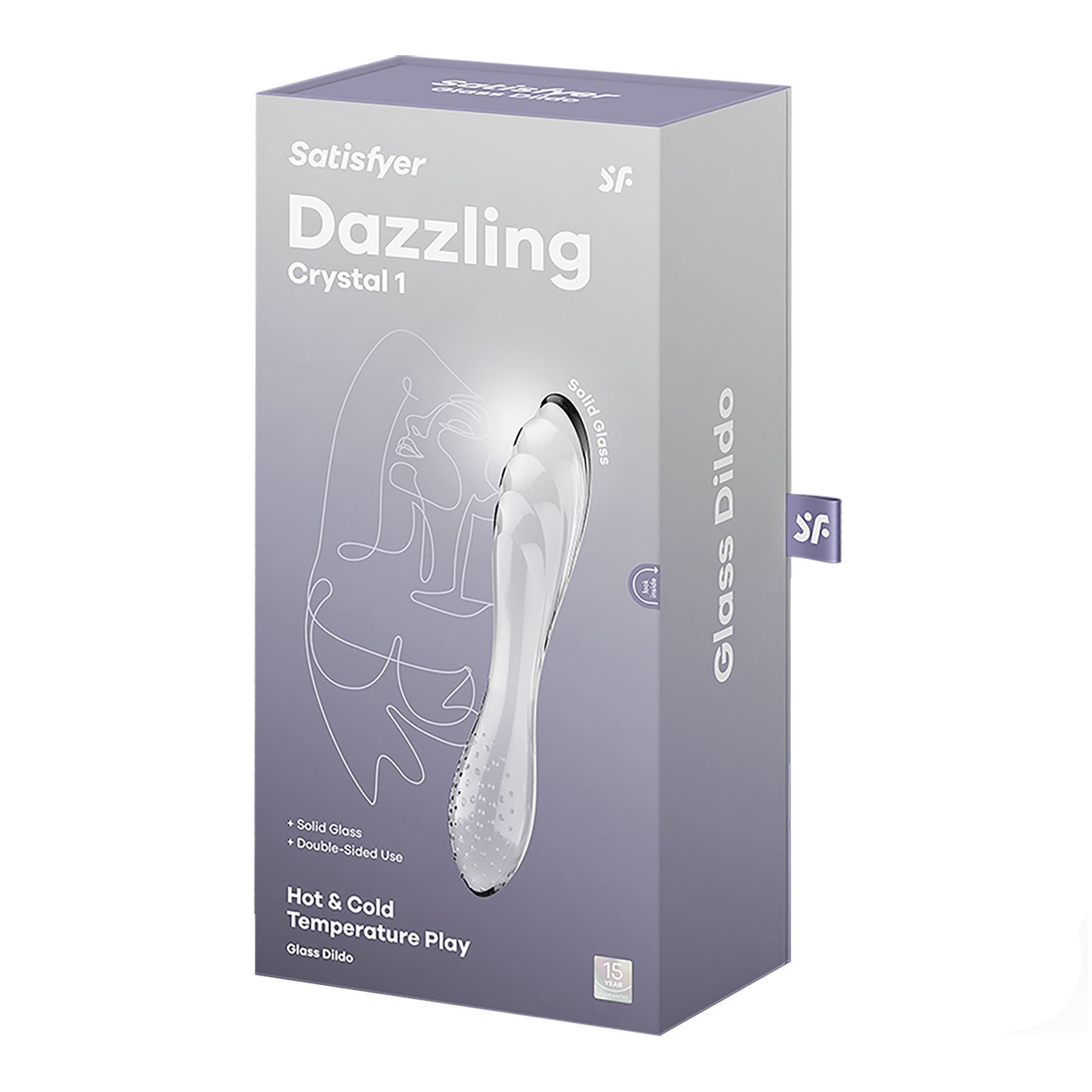 Stiklinis dildo „Dazzling Crystal 1“ - Satisfyer