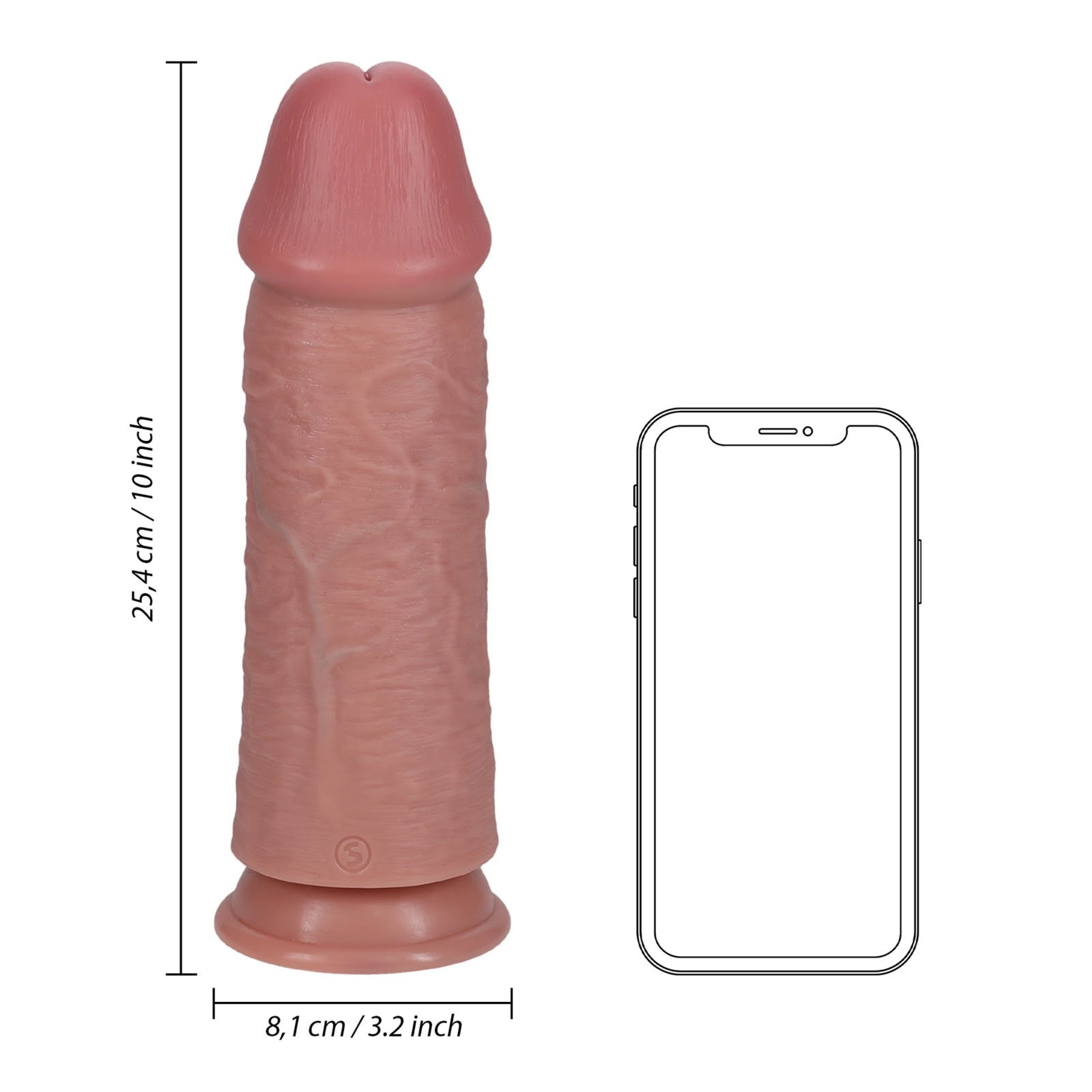 XXL dildo „Extra Thick Straight 10“ - RealRock