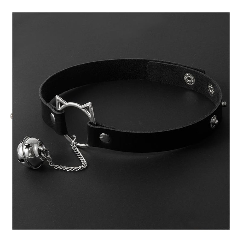 Antkaklis „Choker with Cat Ear Hoop and Bell“ - Latetobed