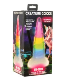 Silikoninis dildo „Uni-Glow“ - XR