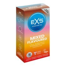Prezervatyvų rinkinys „Mixed Flavoured“, 12 vnt. - EXS Condoms