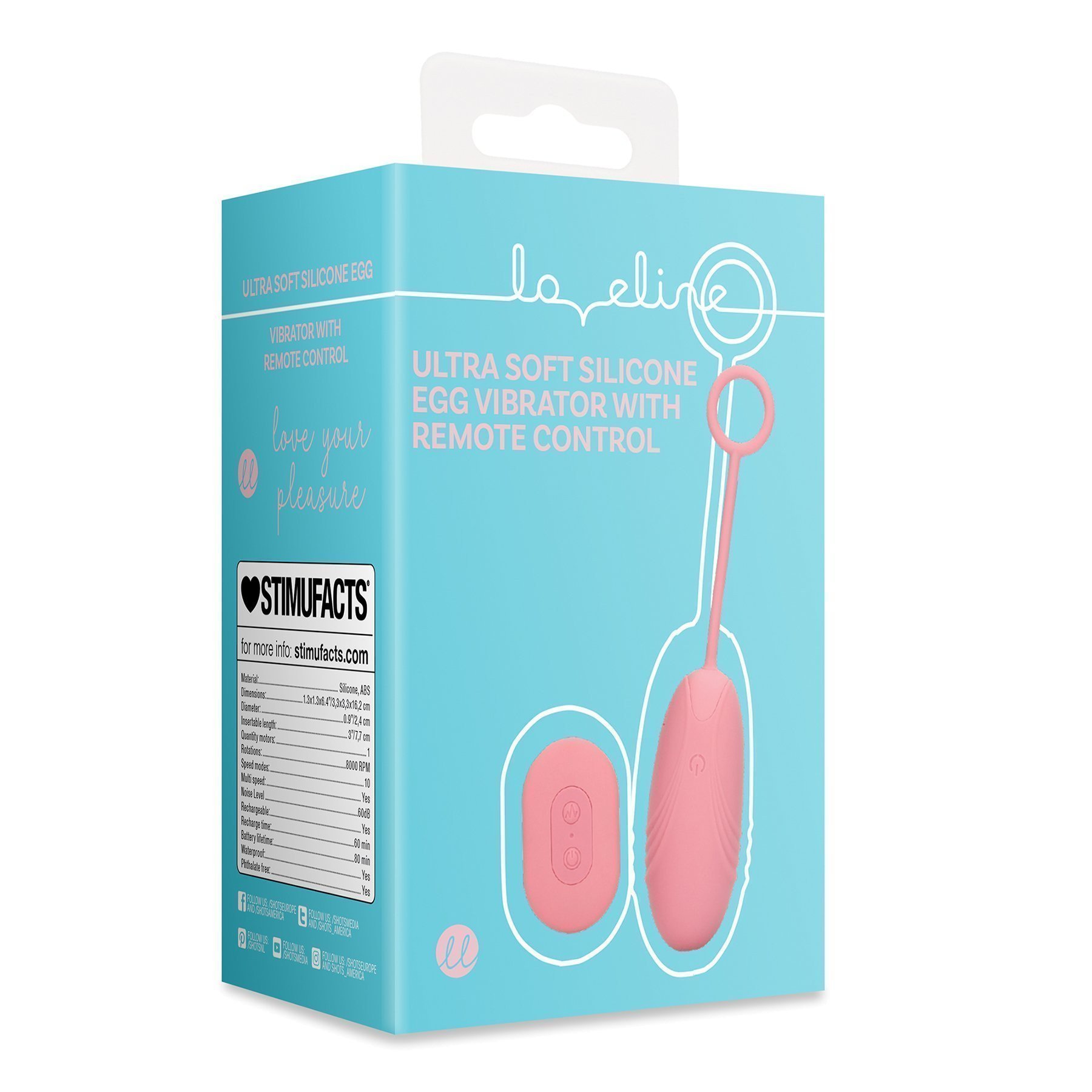 Vibruojantis kiaušinėlis „Ultra Soft Silicone Egg“ - Loveline