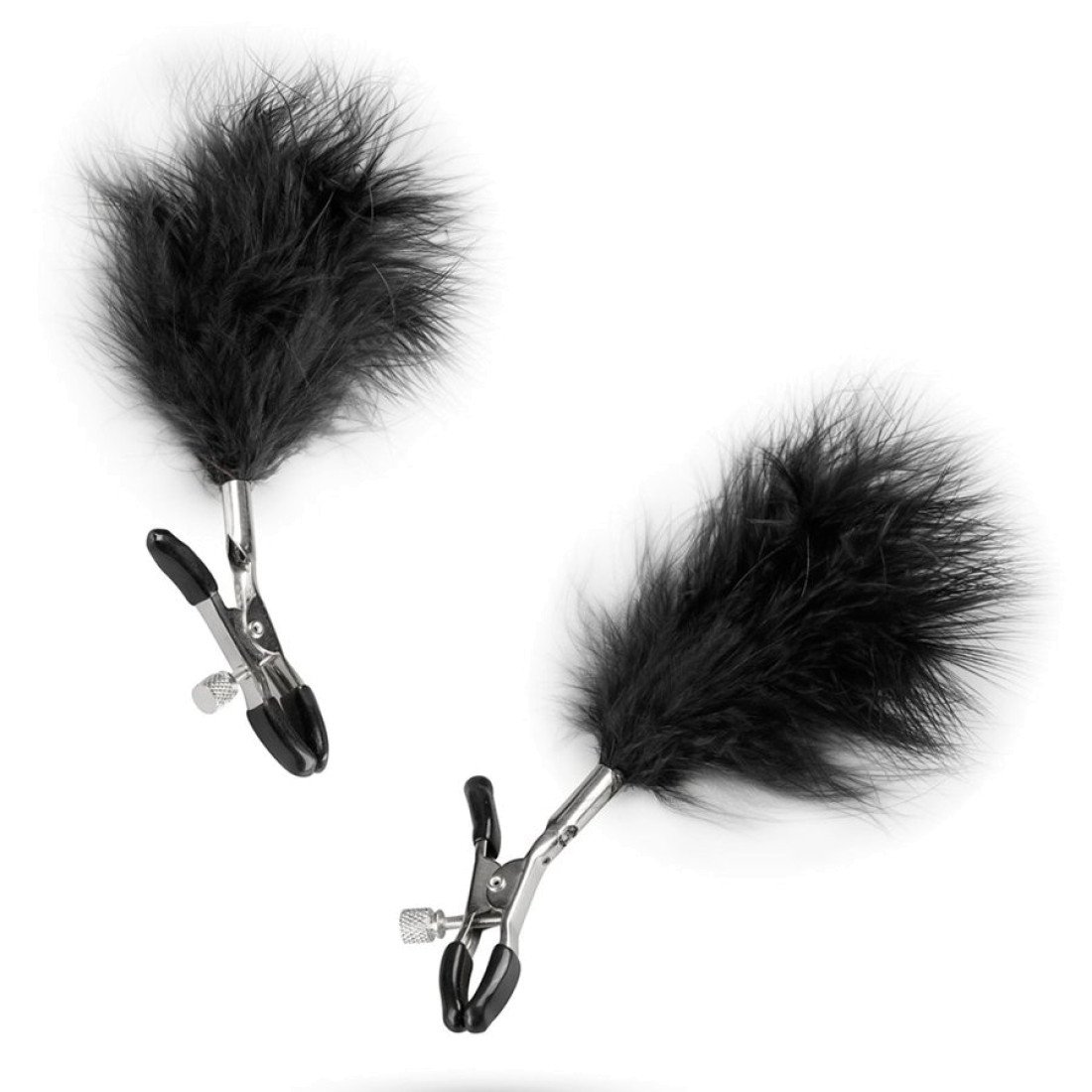 Spenelių spaustukai „Nipple Clamps with Feathers“ - EasyToys