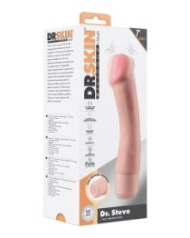 Vibruojantis dildo „Dr. Skin Dr. Steve“ - Blush