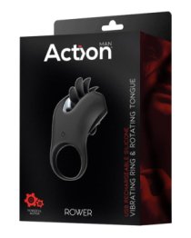Vibruojantis penio žiedas „Action Rower“ - Intoyou