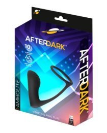 Vibruojantis analinis kaištis - penio žiedas (pažeista pakuotė) „Ammolite“ - Afterdark