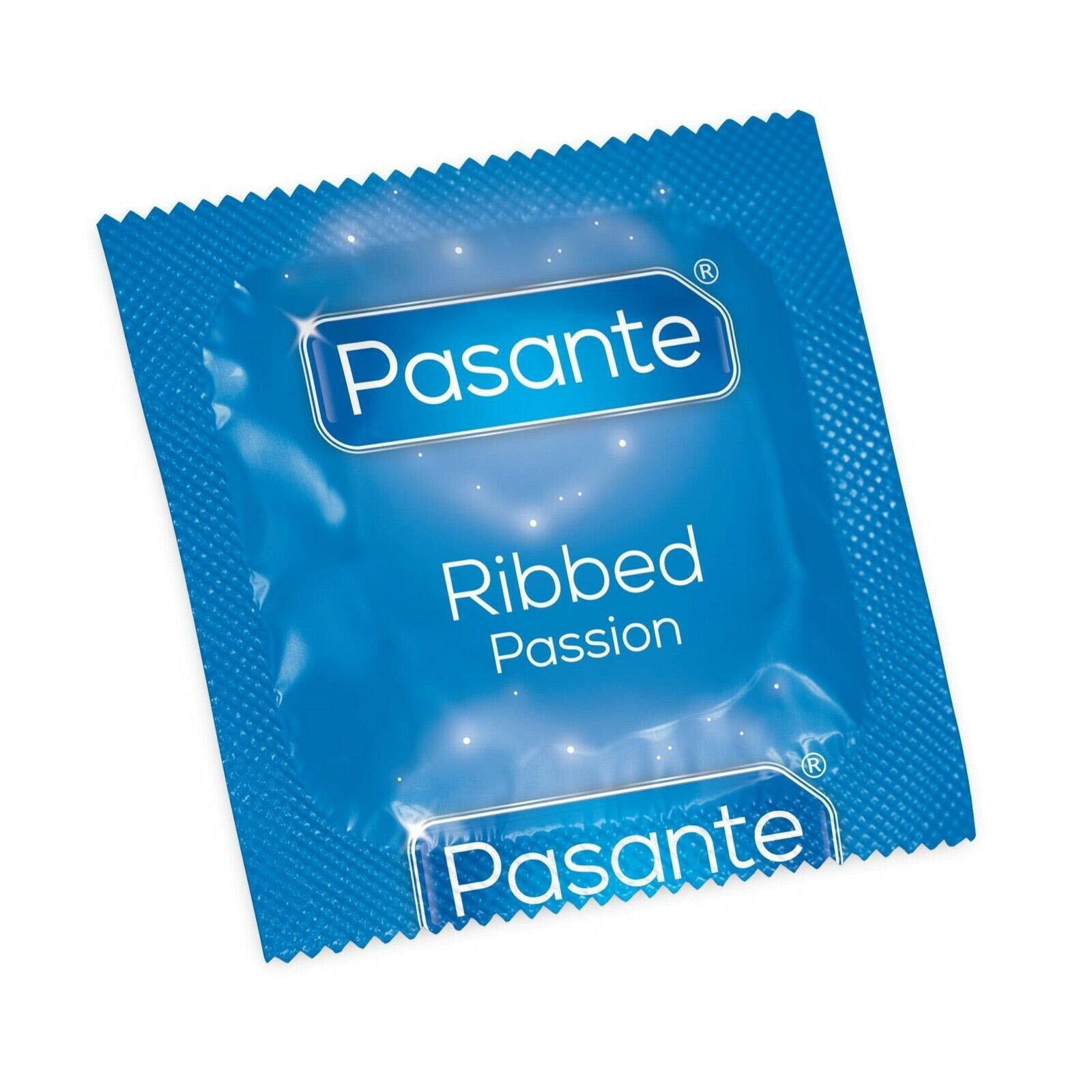 Stimuliuojantys prezervatyvai „Ribbed Passion“, 12 vnt. - Pasante