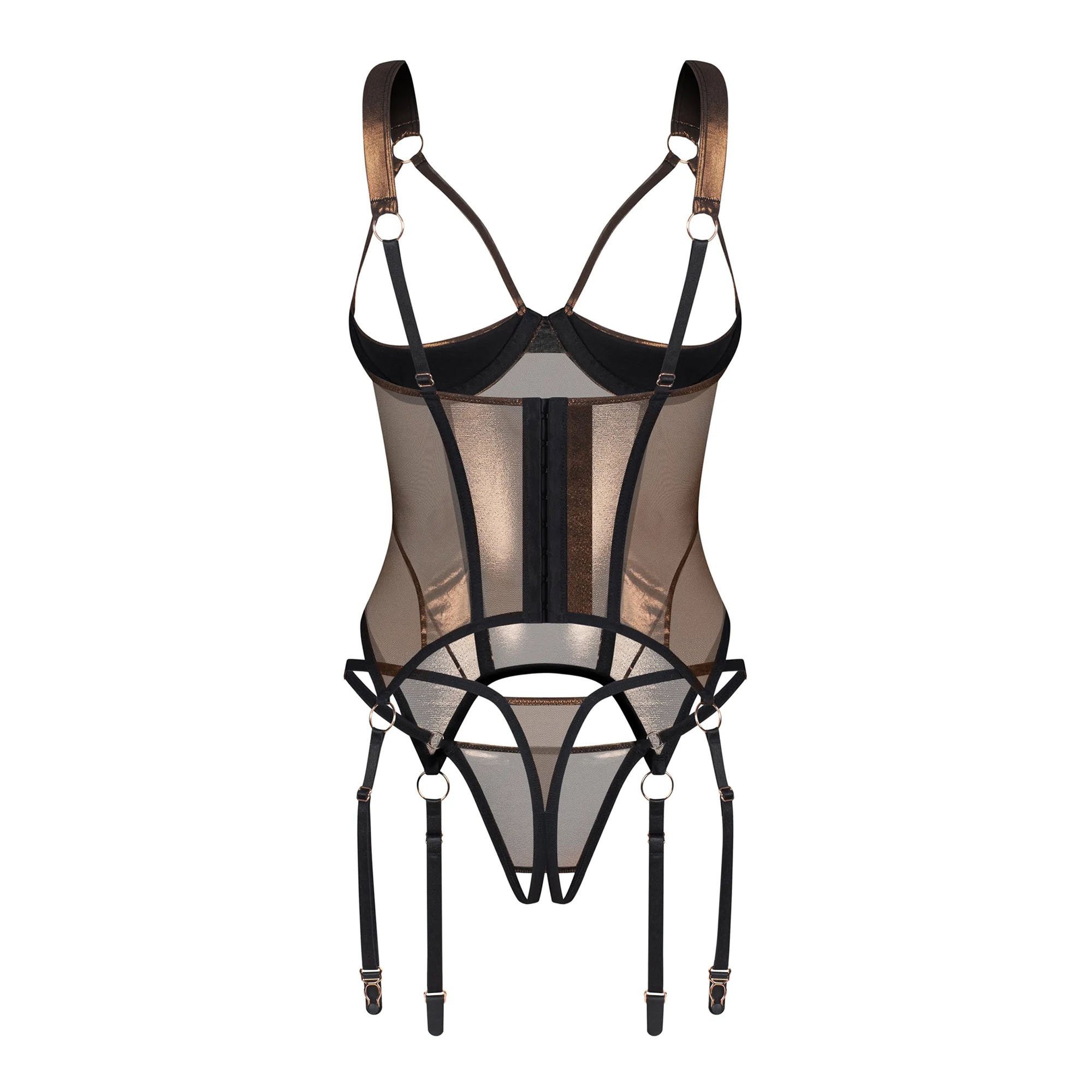 Atviras korseto ir kelnaičių rinkinys „Soranna“ - Obsessive