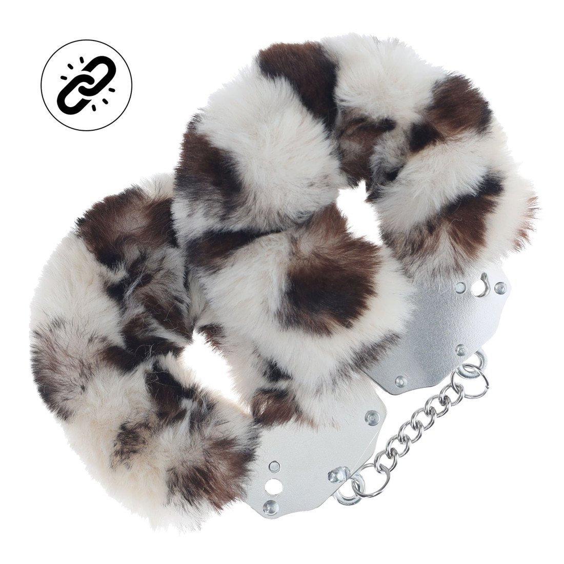 Antrankiai „Heavy-duty Fluffy Handcuffs Snow Leopard“ - Ouch!