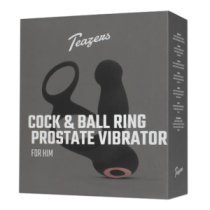 Prostatos masažuoklis - penio žiedas „Cock & Ball Ring Prostate Vibrator“ - Teazers