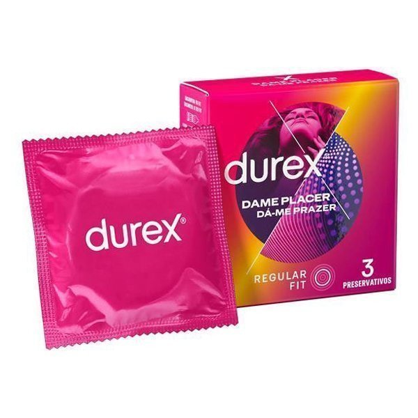 Prezervatyvai „Dame Placer“, 3 vnt. - Durex