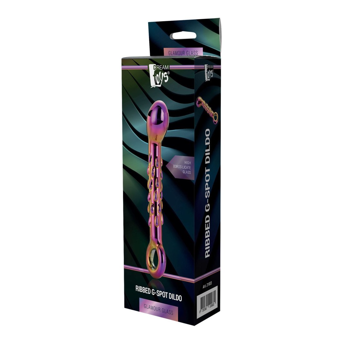 Stiklinis G taško dildo „Ribbed G-Spot Dildo“ - Dream Toys