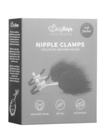 Spenelių spaustukai „Nipple Clamps with Feathers“ - EasyToys