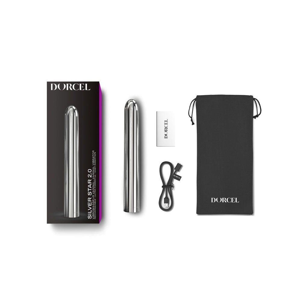 Įkraunamas vibratorius „Silver Star 2.0“ - Dorcel