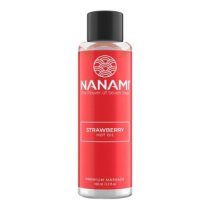 Šildantis masažo aliejus „Hot Oil - Strawberry“, 100 ml - Nanami