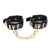 Antrankiai kulkšnims „Slave Ankle Cuff with Golden Chain“ - Latetobed