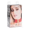 Antkaklis „O-Ring Collar Burgundy Gold“ - Kinky Diva