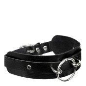 Antkaklis „O-Ring Front Collar Black Silver“