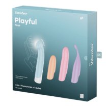 Vibratoriaus ir antgalių rinkinys „Playful Four“ - Satisfyer