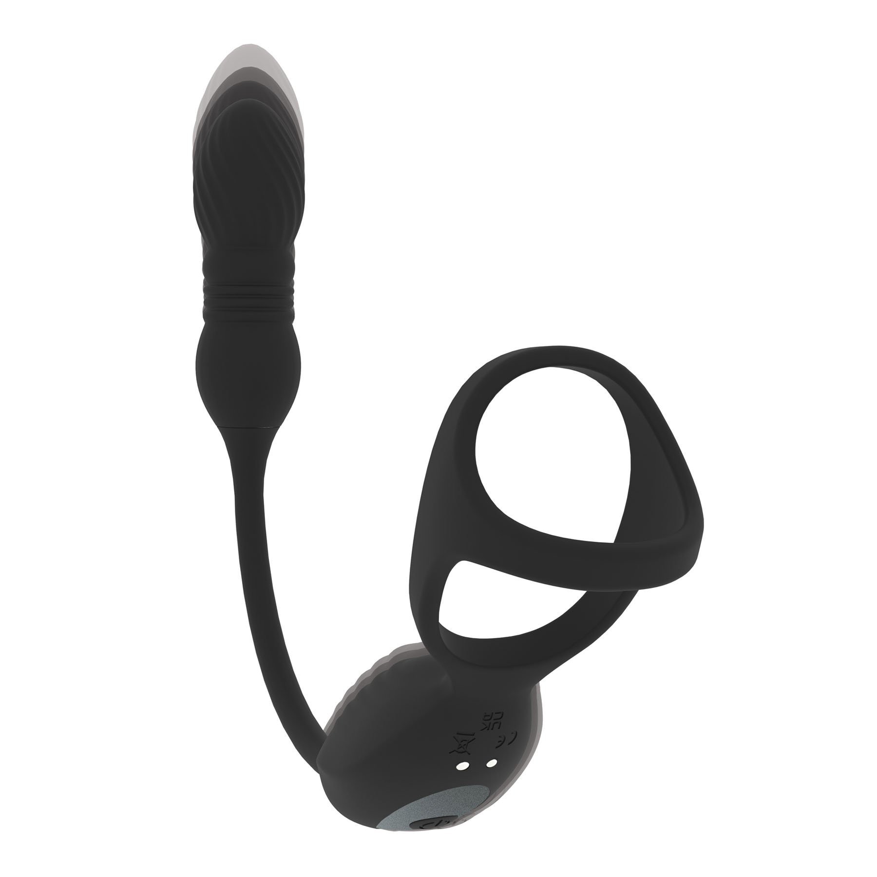 Automatinis analinis vibratorius - žiedas „Vibrating and Thrusting Tri O“ - Levelz Automatinis analinis vibratorius - žiedas „Vibrating and Thrusting Tri O“ - Levelz