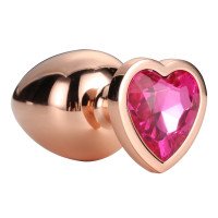 Vidutinis analinis kaištis „Rose Gold Gleaming Love“ - Dream Toys