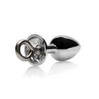 Plakimo mentė - analinis kaištis „Hearts Paddle with Metal Anal Plug“ - Ouch!