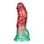 Pripučiamas silikoninis dildo „Aerosx Nr. 7.5 Red/Green“