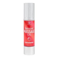 Masažo aliejus „Sensual Massage Oil Strawberry“, 50 ml
