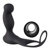 Prostatos masažuoklis - penio žiedas „Cock & Ball Ring Prostate Vibrator“