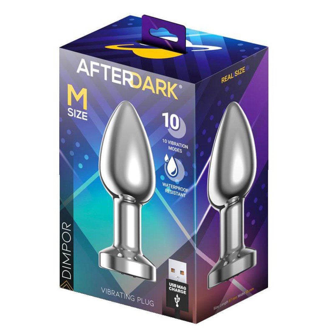 Vibruojantis analinis kaištis „Dimpor M“ - Afterdark