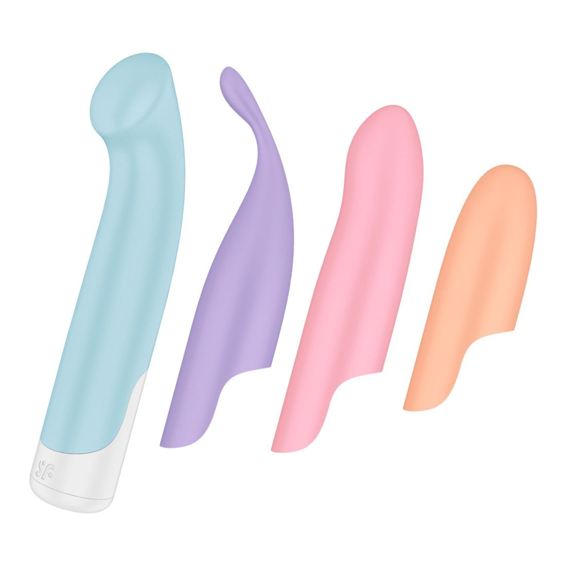 Vibratoriaus ir antgalių rinkinys „Playful Four“ - Satisfyer