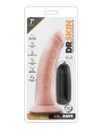 Vibruojantis dildo „Dr. Skin Dr. Dave“ - Blush