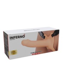 Tuščiaviduris strap-on dildo „Inferno 18 cm“ - Hidden Desire