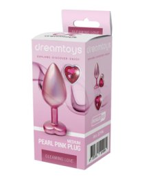 Vidutinis analinis kaištis „Pearl Pink Gleaming Love“ - Dream Toys