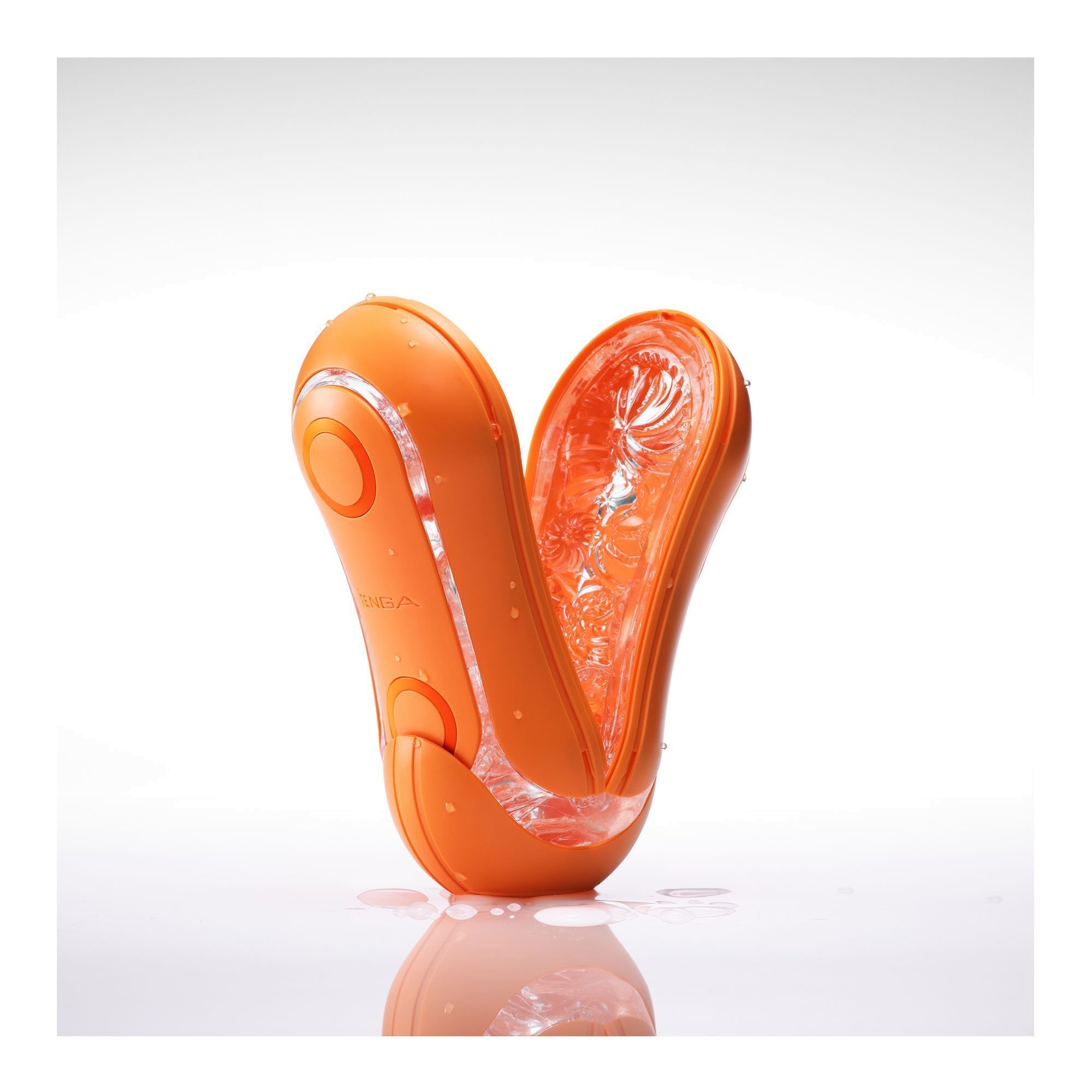 Atlenkiamas masturbatorius „Flip Orb Sunset Orange“ - Tenga