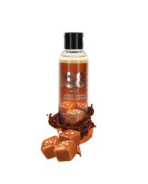 Šildantis masažinis lubrikantas „4 in 1 Chocolate Salted Caramel Lava Cake“ - Stimul8
