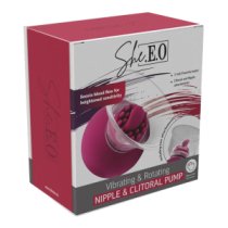 Vibruojanti pompa moterims „Nipple and Clitoral Pump“ - She.E.O