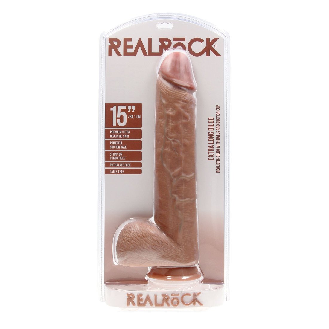 XXXL falo imitatorius „Extra Large Thick Straight 15“ - RealRock
