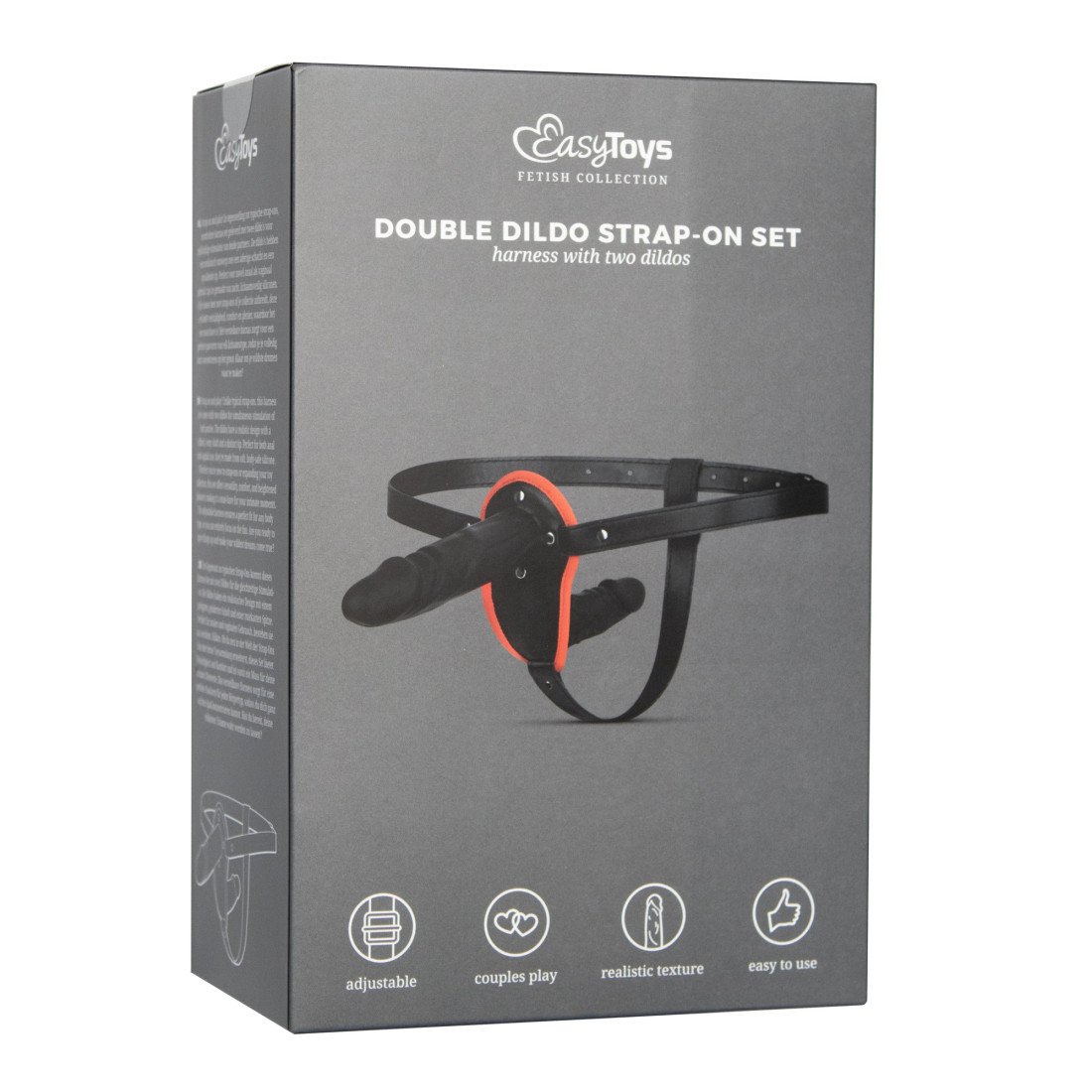 Dvigubas strap-on dildo „Double Dildo Strap-on Set“ - EasyToys