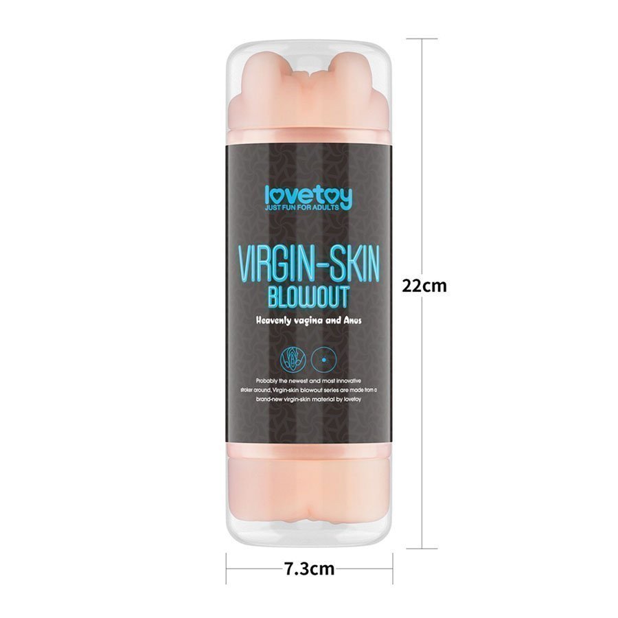 Dvipusis masturbatorius „Virgin-Skin Blowout - Vagina and Anus“ - Love Toy